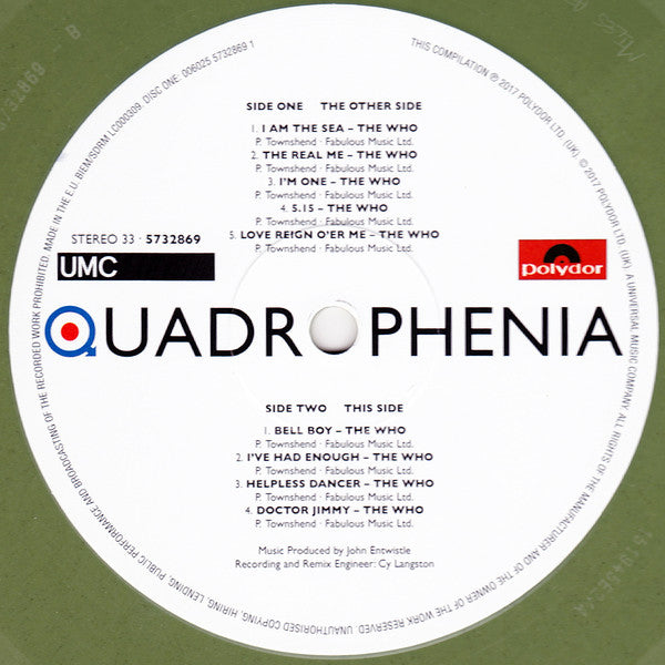 Various : Quadrophenia (Music From The Soundtrack Of The Who Film) (2xLP, RSD, Comp, Ltd, RE, RM, Gre)