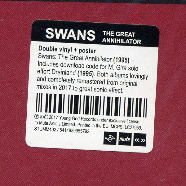 Swans : The Great Annihilator (2xLP, Album, RE, RM)
