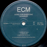 Shankar, Garbarek*, Hussain*, Gurtu* : Song For Everyone (LP, Album)