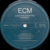 Shankar, Garbarek*, Hussain*, Gurtu* : Song For Everyone (LP, Album)