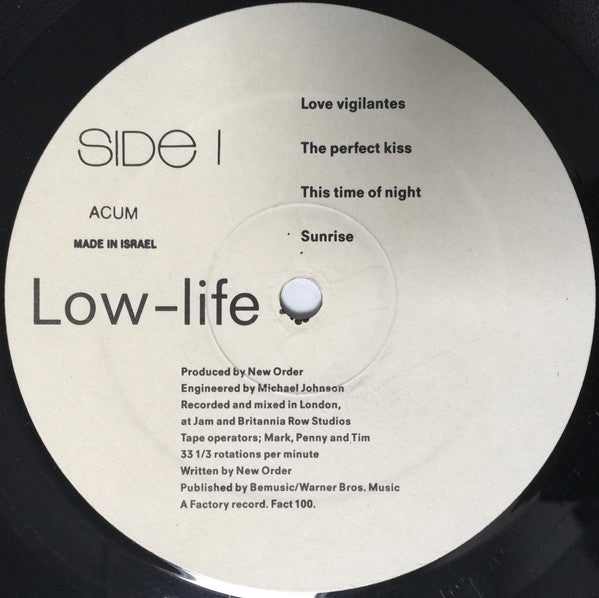 New Order : Low-life (LP, Album)