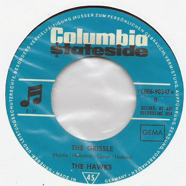 The Sheep / The Hawks (8) : Hide And Seek / The Grissle (7", Single, Mono)