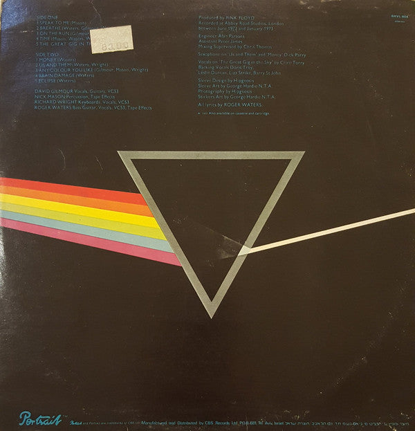 Pink Floyd : The Dark Side Of The Moon (LP, Album)
