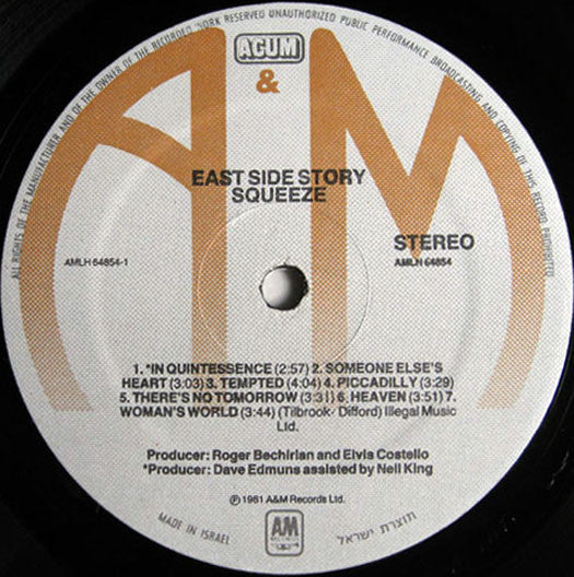 Squeeze (2) : East Side Story (LP, Album)