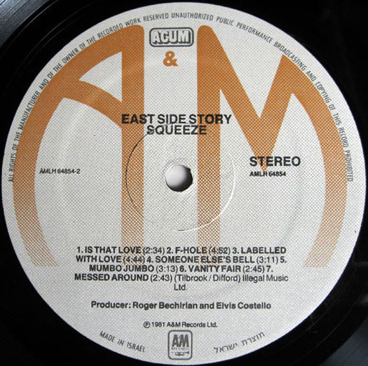Squeeze (2) : East Side Story (LP, Album)