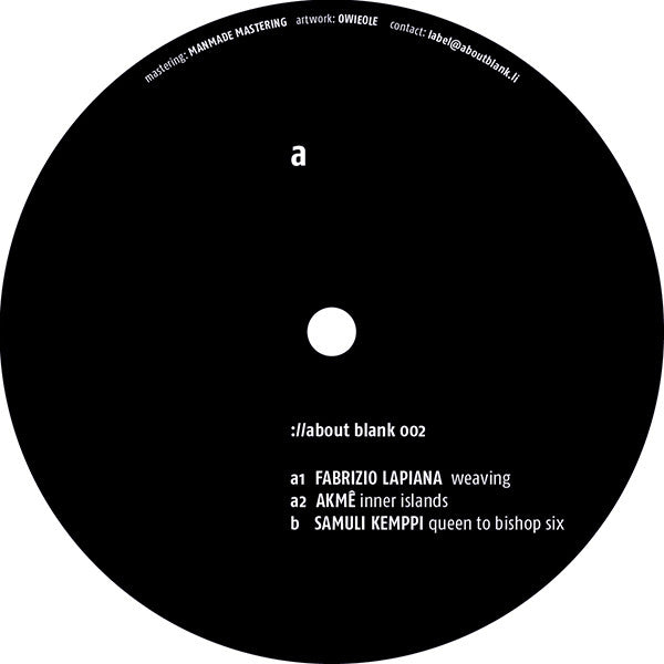 Various : ://about blank 002 (12", EP, Num, Sta)