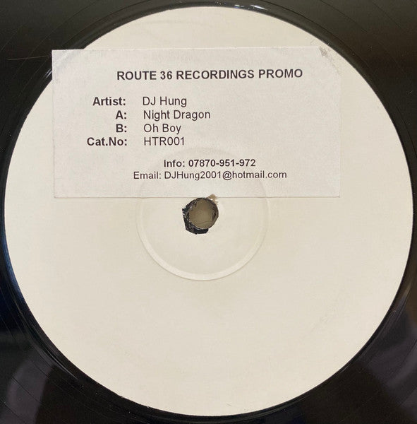 DJ Hung : Night Dragon (12", Promo, W/Lbl, Sti)
