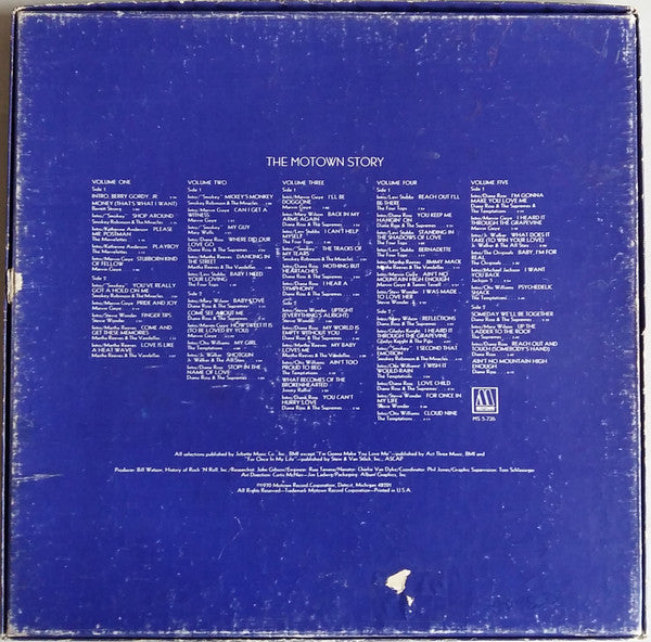 Various : The Motown Story (5xLP, Comp + Box, RP)