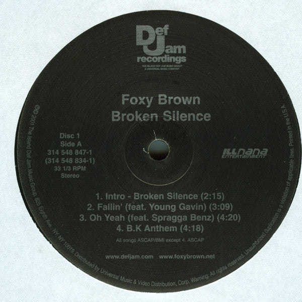 Foxy Brown : Broken Silence (2xLP, Album)