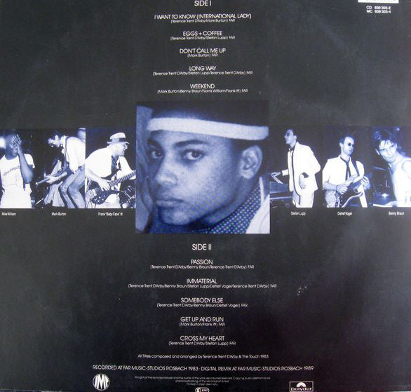 The Touch With Terence Trent D'Arby : Early Works (LP, Album)