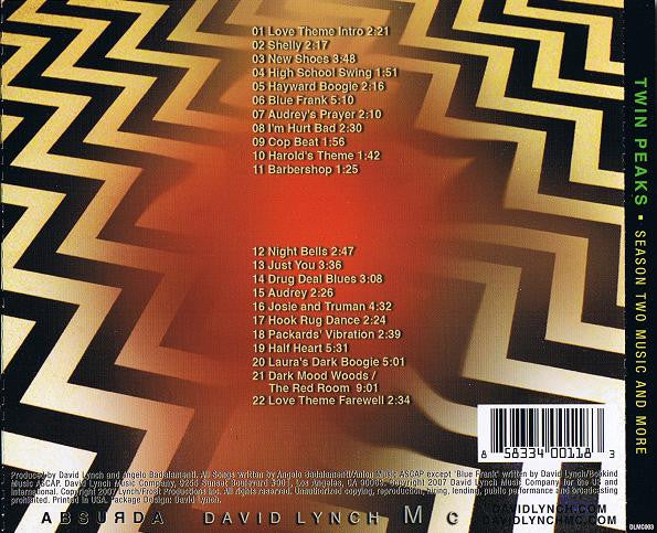 Angelo Badalamenti And David Lynch : Twin Peaks • Season Two Music And More (CD, Album)