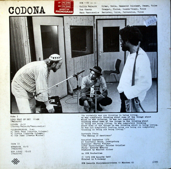 Codona : Codona (LP, Album)