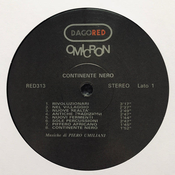 Piero Umiliani : Continente Nero (LP, Album, RE)
