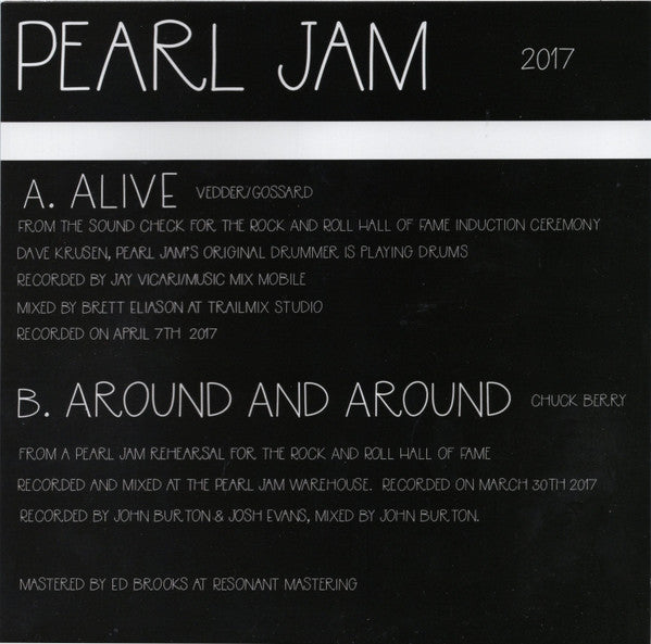 Pearl Jam : Alive (7", Single, Ltd)