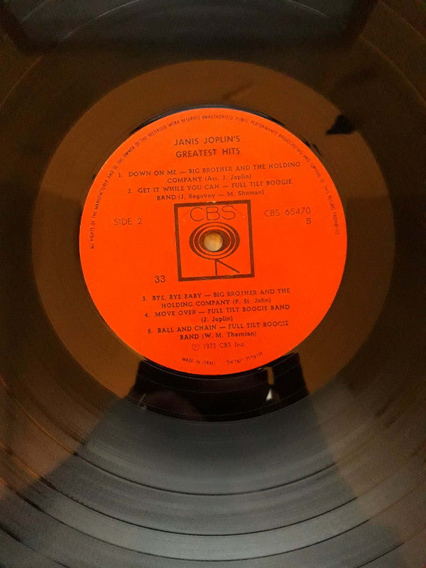 Janis Joplin : Janis Joplin's Greatest Hits (LP, Comp)