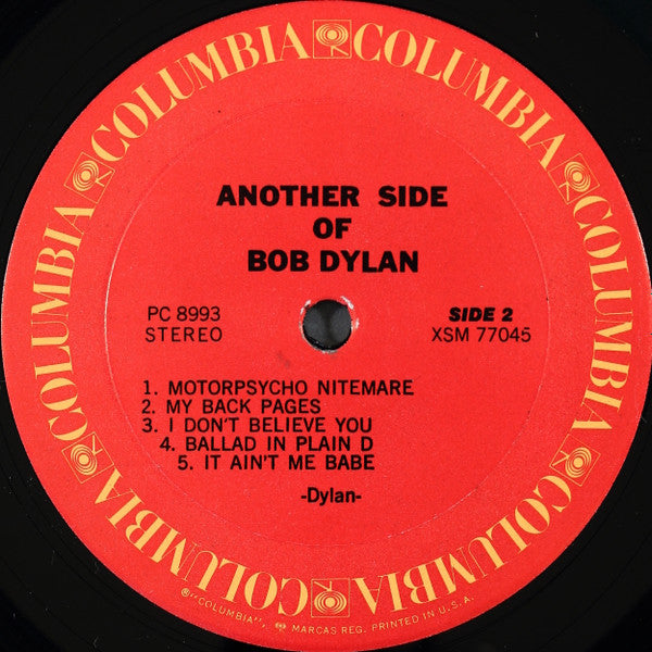 Bob Dylan : Another Side Of Bob Dylan (LP, Album, RE)