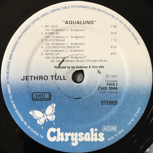 Jethro Tull : Aqualung (LP, Album, RE, Sin)