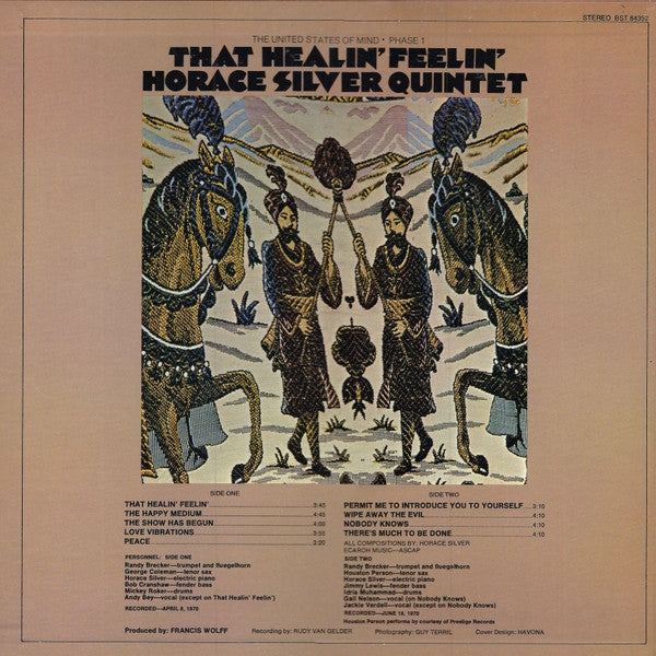 Horace Silver Quintet* With Vocals* : That Healin' Feelin' (The United States Of Mind / Phase 1) (LP, Album, Gat)