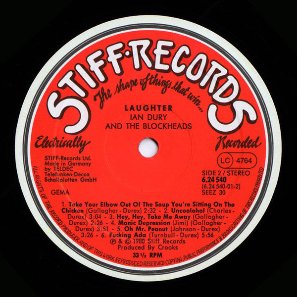 Ian Dury & The Blockheads* : Laughter (LP, Album)