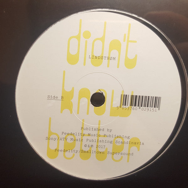 Lindstrøm : Didn't Know Better (12", EP)