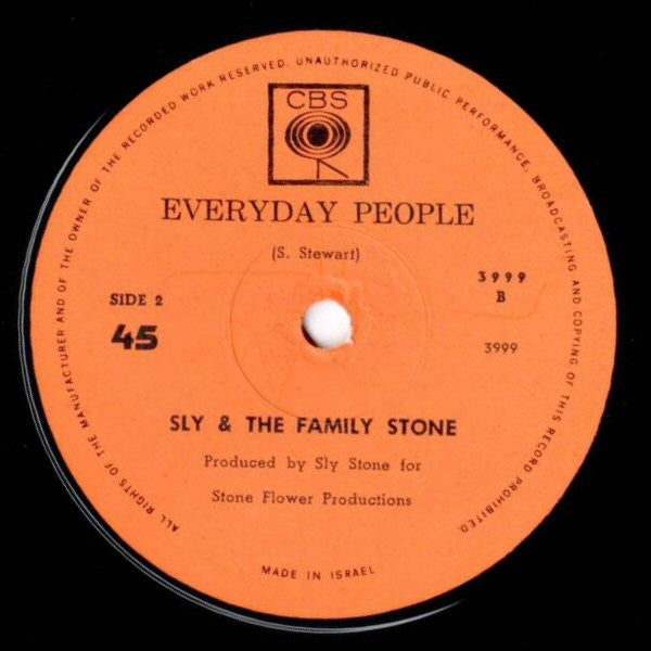 Sly & The Family Stone : Dance To The Music (7", Single)