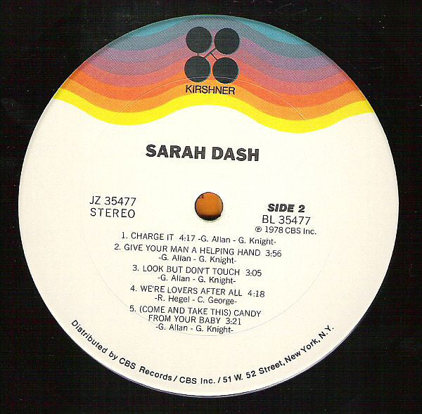 Sarah Dash : Sarah Dash (LP, Album)