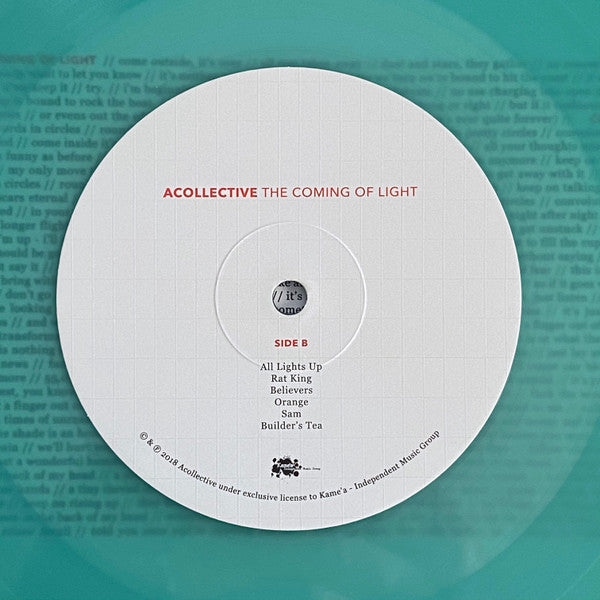Acollective : The Coming Of Light (LP, Album, RSD, Ltd, Blu)