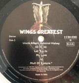 Wings (2) : Wings Greatest (LP, Comp)