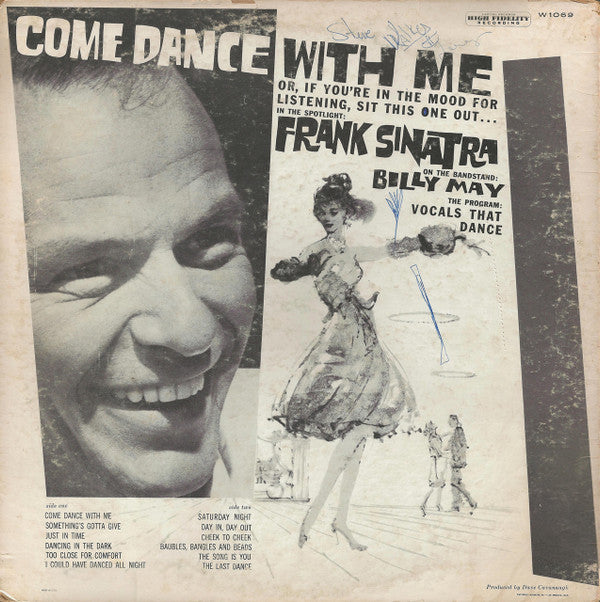 Frank Sinatra : Come Dance With Me! (LP, Album, Mono, RP, Scr)