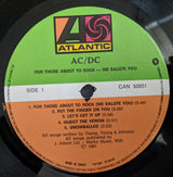 AC/DC : For Those About To Rock (We Salute You) (LP, Album)
