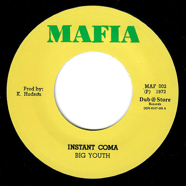 Big Youth : Instant Coma (7", Single, RE)