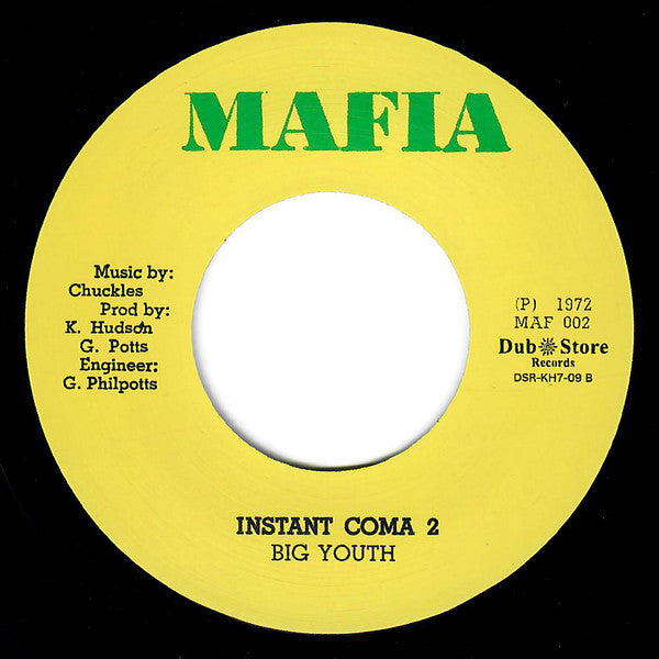 Big Youth : Instant Coma (7", Single, RE)