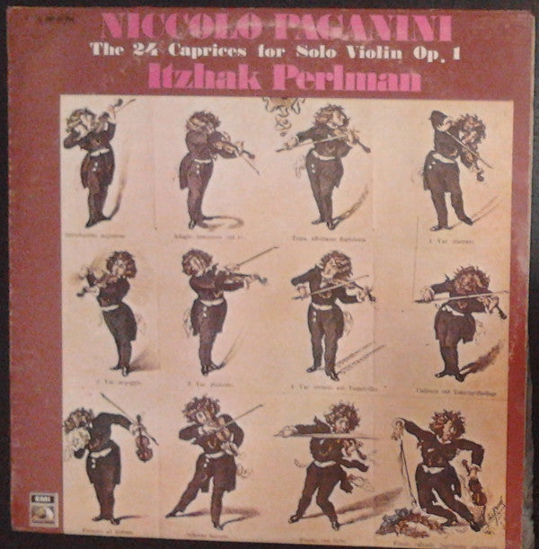 Niccolo Paganini* / Itzhak Perlman : The 24 Caprices For Solo Violin Op.1 (LP)