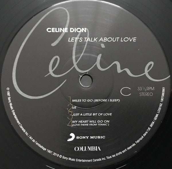 Celine Dion* : Let's Talk About Love (2xLP, Album, RE)