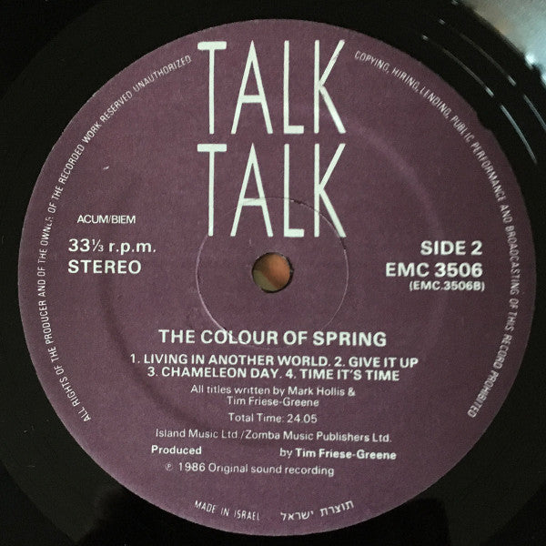 Talk Talk : The Colour Of Spring (LP, Album)