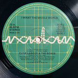 Clive Langer And The Boxes* : I Want The Whole World (12", EP)