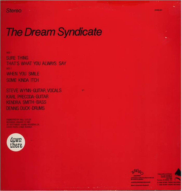 The Dream Syndicate : The Dream Syndicate (12", EP, RE)