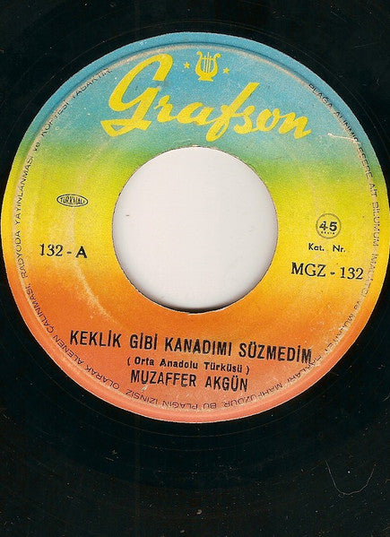 Muzaffer Akgün : Keklik Gibi Kanadımı Süzmedim / Name Gelin (7", Single)