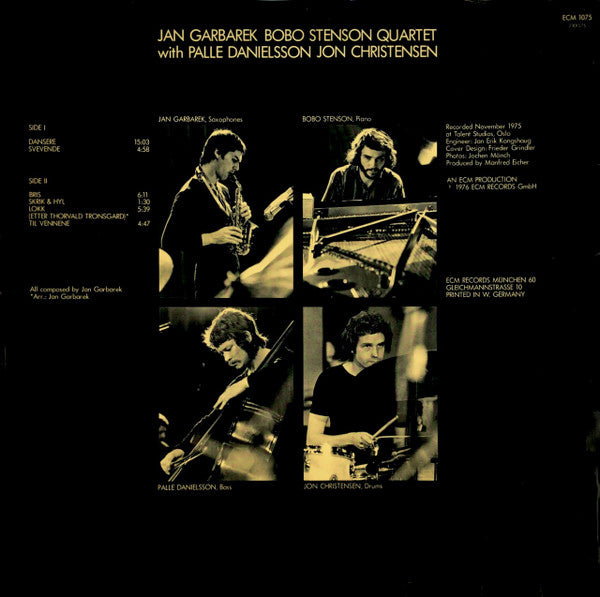 Jan Garbarek Bobo Stenson Quartet* : Dansere (LP, Album)