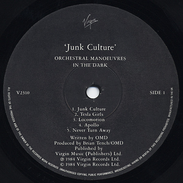 Orchestral Manoeuvres In The Dark : Junk Culture (LP, Album)