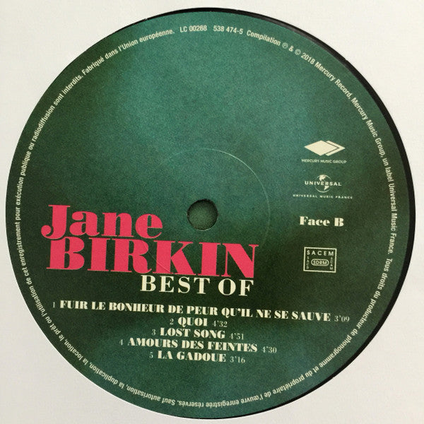 Jane Birkin : Best Of (LP, Comp)