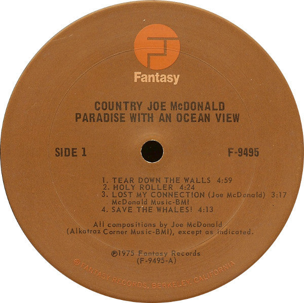 Country Joe McDonald : Paradise With An Ocean View (LP)