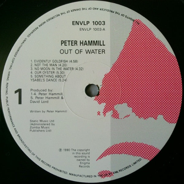 Peter Hammill : Out Of Water (LP, Album)