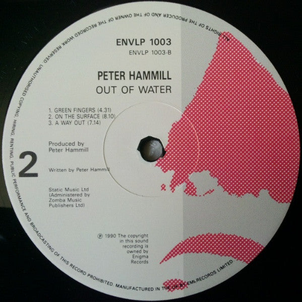 Peter Hammill : Out Of Water (LP, Album)
