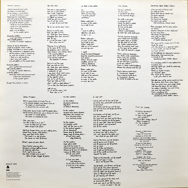 Peter Hammill : Out Of Water (LP, Album)