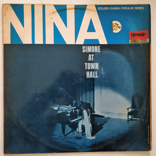 Nina Simone : Nina Simone At Town Hall (LP, Album, RE)