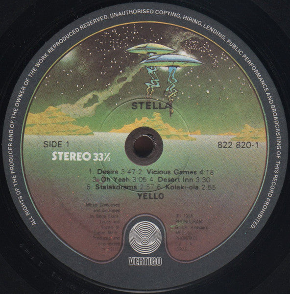 Yello : Stella (LP, Album)