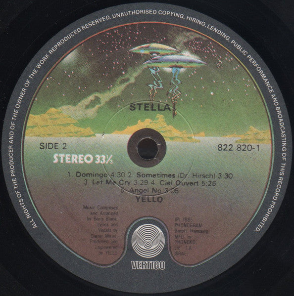 Yello : Stella (LP, Album)
