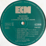 Pat Metheny w/ Charlie Haden & Billy Higgins : Rejoicing (LP, Album)