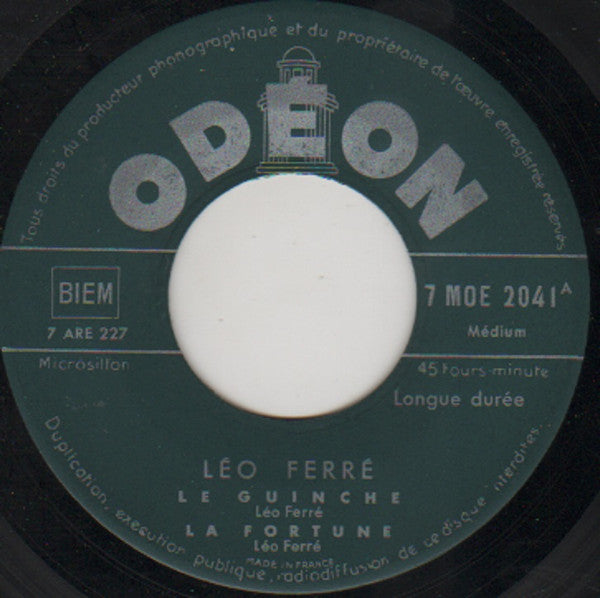 Léo Ferré : Léo Ferré (7", EP, RE, Gre)